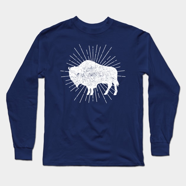 Bison Long Sleeve T-Shirt by mintipap